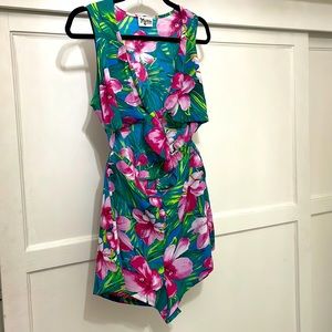 Show Me Your Mumu floral tiefeont romper